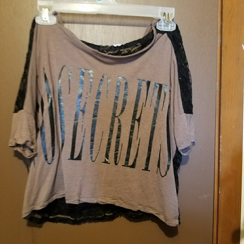 "No Secrets" off the shoulder top