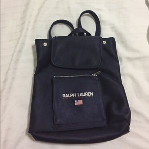 90's Retro Ralph Lauren Backpack - American Flag