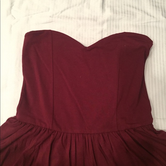 NWT Asos maroon sweetheart neckline romper - Picture 3 of 4