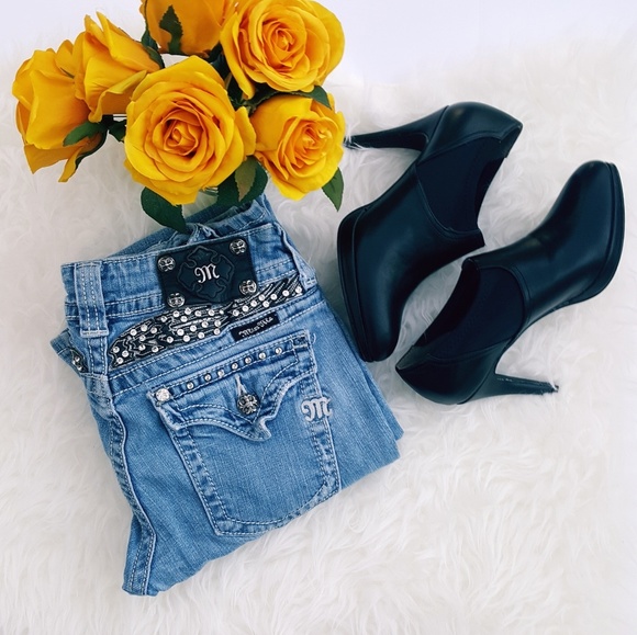 Miss Me Denim - Miss Me Jeans Rhinestone Wings