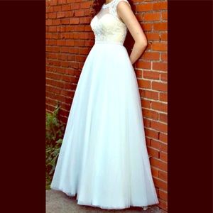 White Formal Gown
