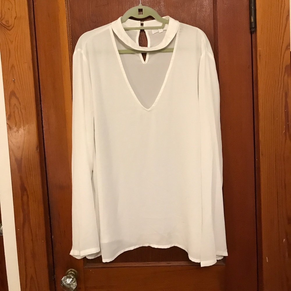 Sheer White missguided top