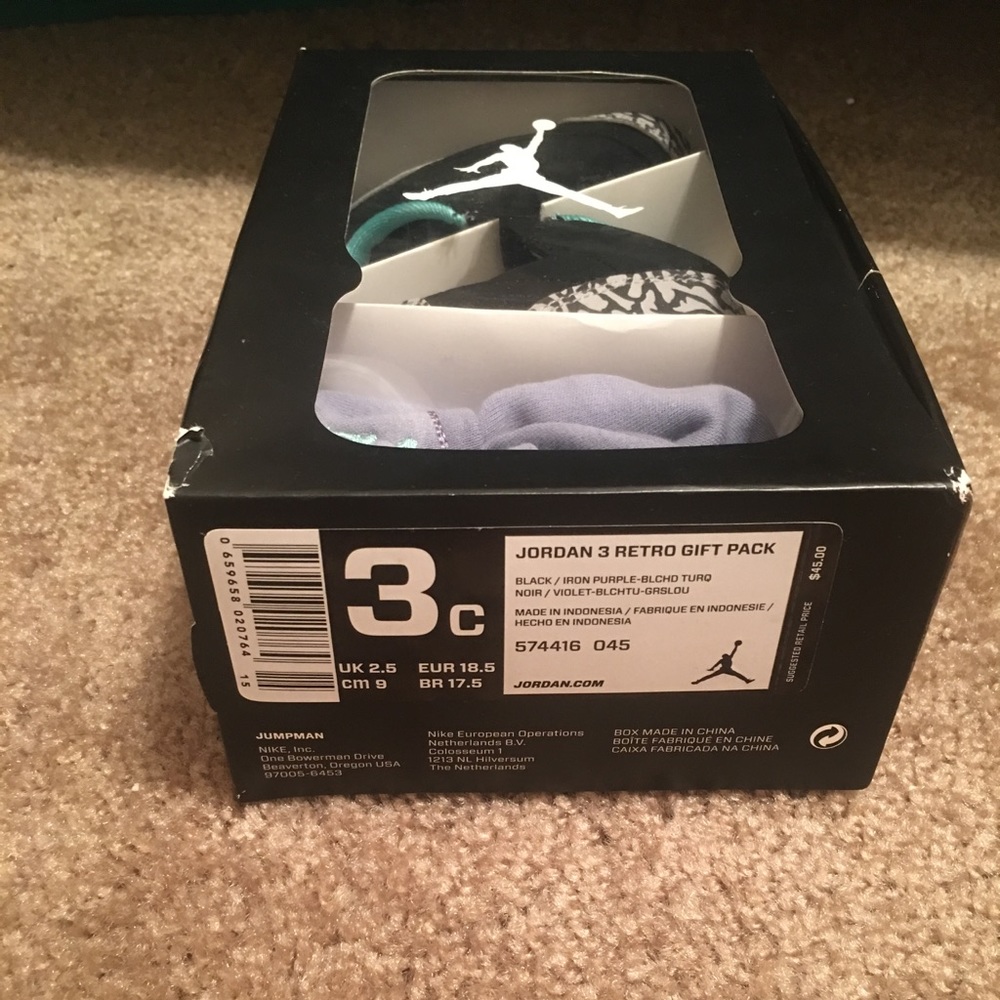 Jordan 3 retro collection Baby size 3