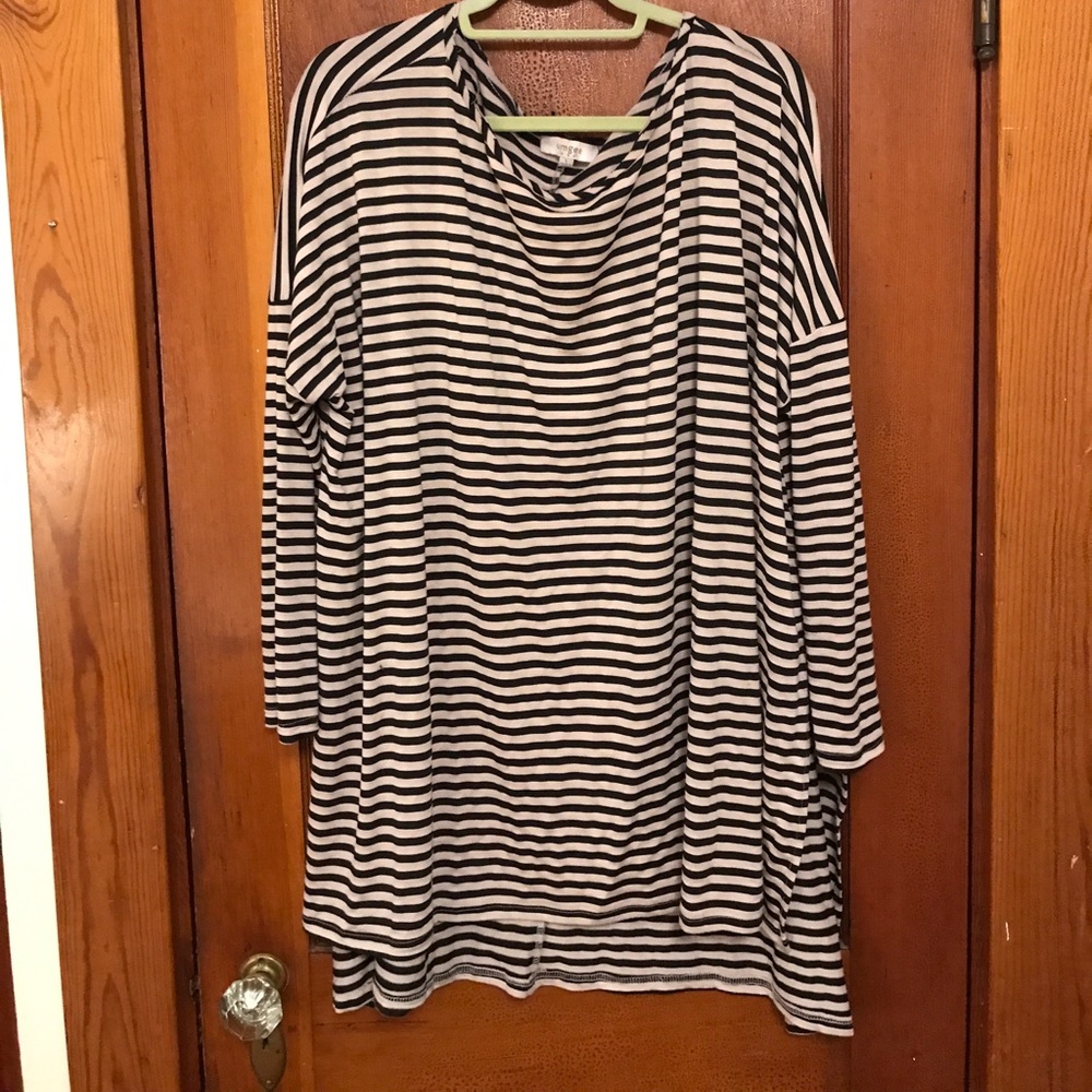 Umgee striped long sleeve with slits