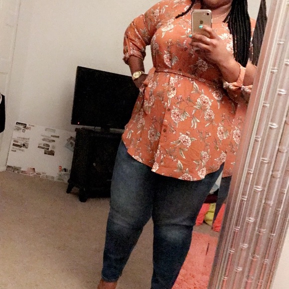 Forever21 buttoned front tunic - Picture 1 of 6