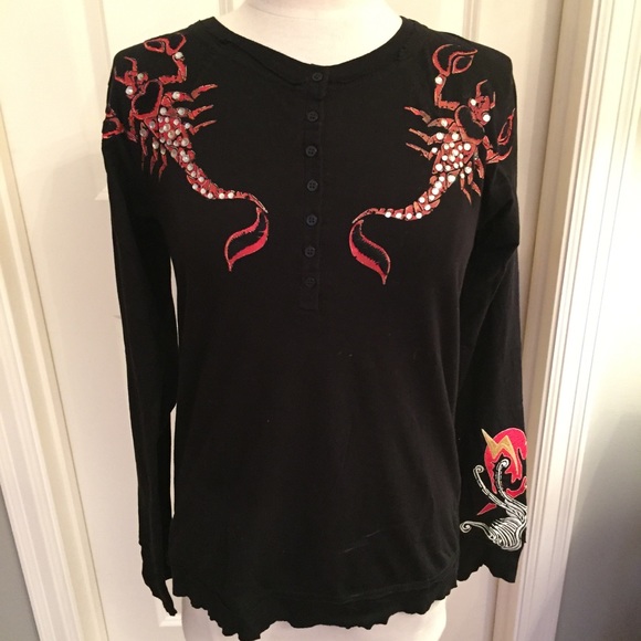 Love is Real Black Long sleeve Shirt SZ Large - Picture 1 of 8