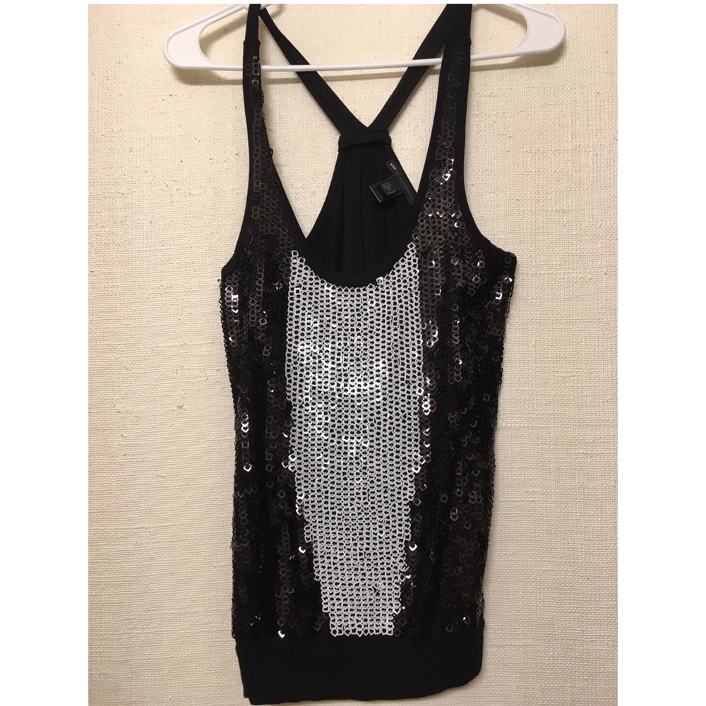 📍📍SOLD📍📍Mango Sequin Top Size Tank