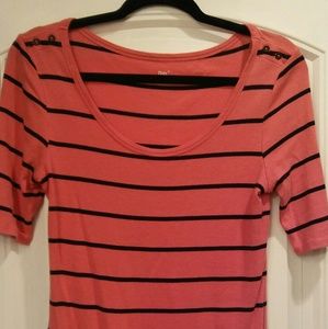 Gap Pink Stripe Shirt