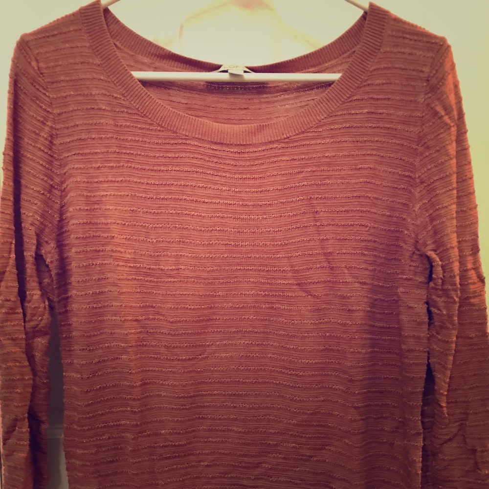 LOFT Burnt Orange 3/4 Sleeve Sweater 😍
