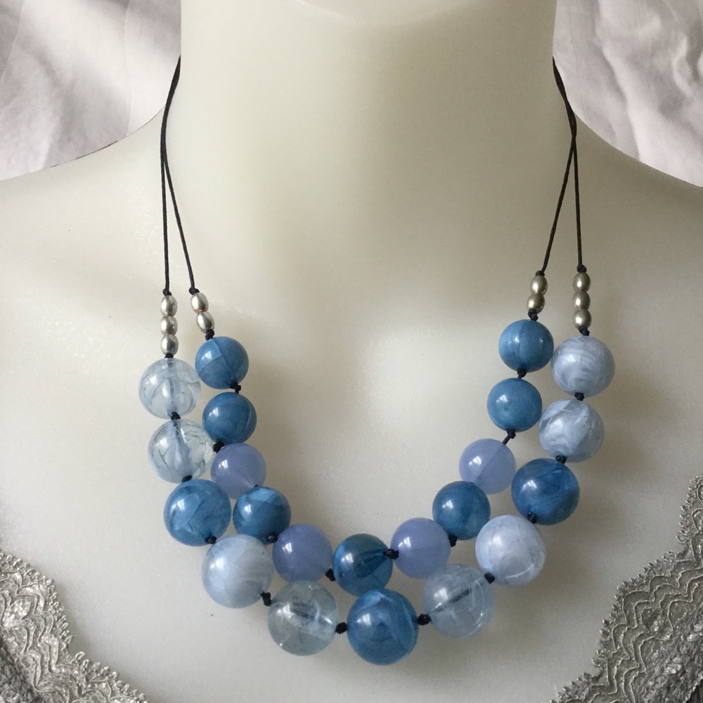 Blue Beaded Necklace