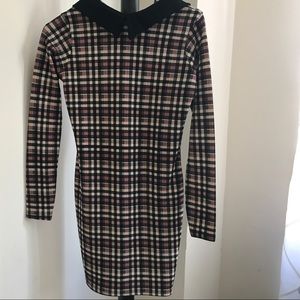 Collared checkered dress