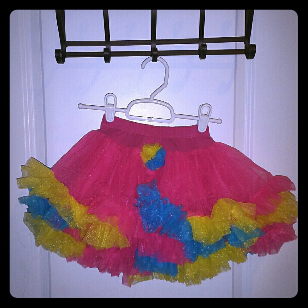 Jona Michelle tulle tutu skirt rainbow