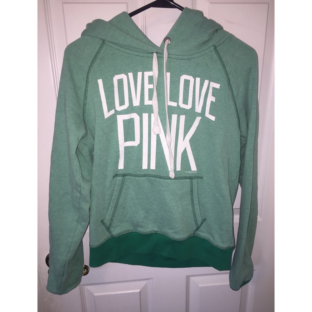 Two Toned Green Victoria Secret Sweatshirt