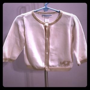 Janie and Jack layette white sweater