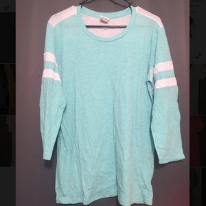 Mint blue tee PINK