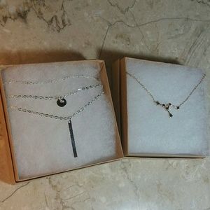 Necklace Bundle Minimalistic Style and Starry Sky