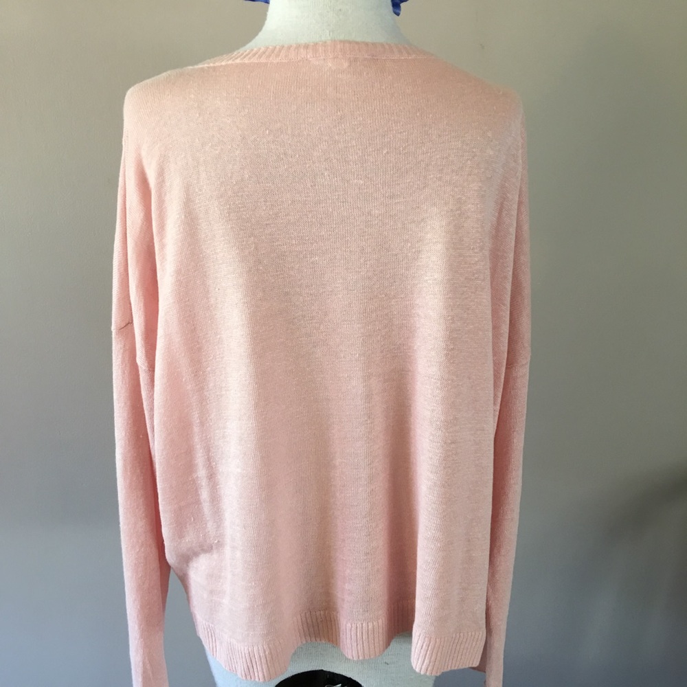 💐Eileen Fisher Light Pink Sheer Sweater🌷 - Picture 2 of 6