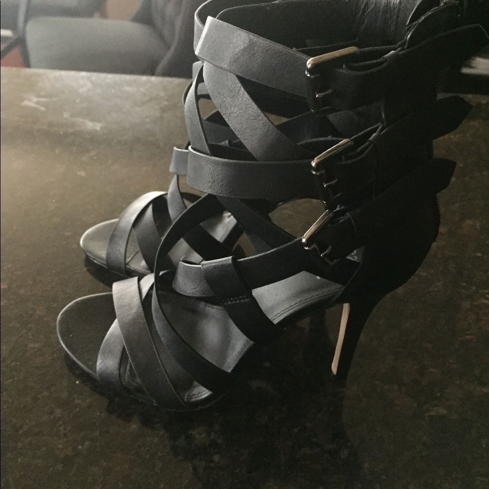 HOT !! Strappy Black Sandles