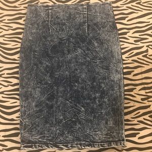 BLUE VINTAGE DENIM SKIRT BLUE VINTAGE DENIM SKIRT