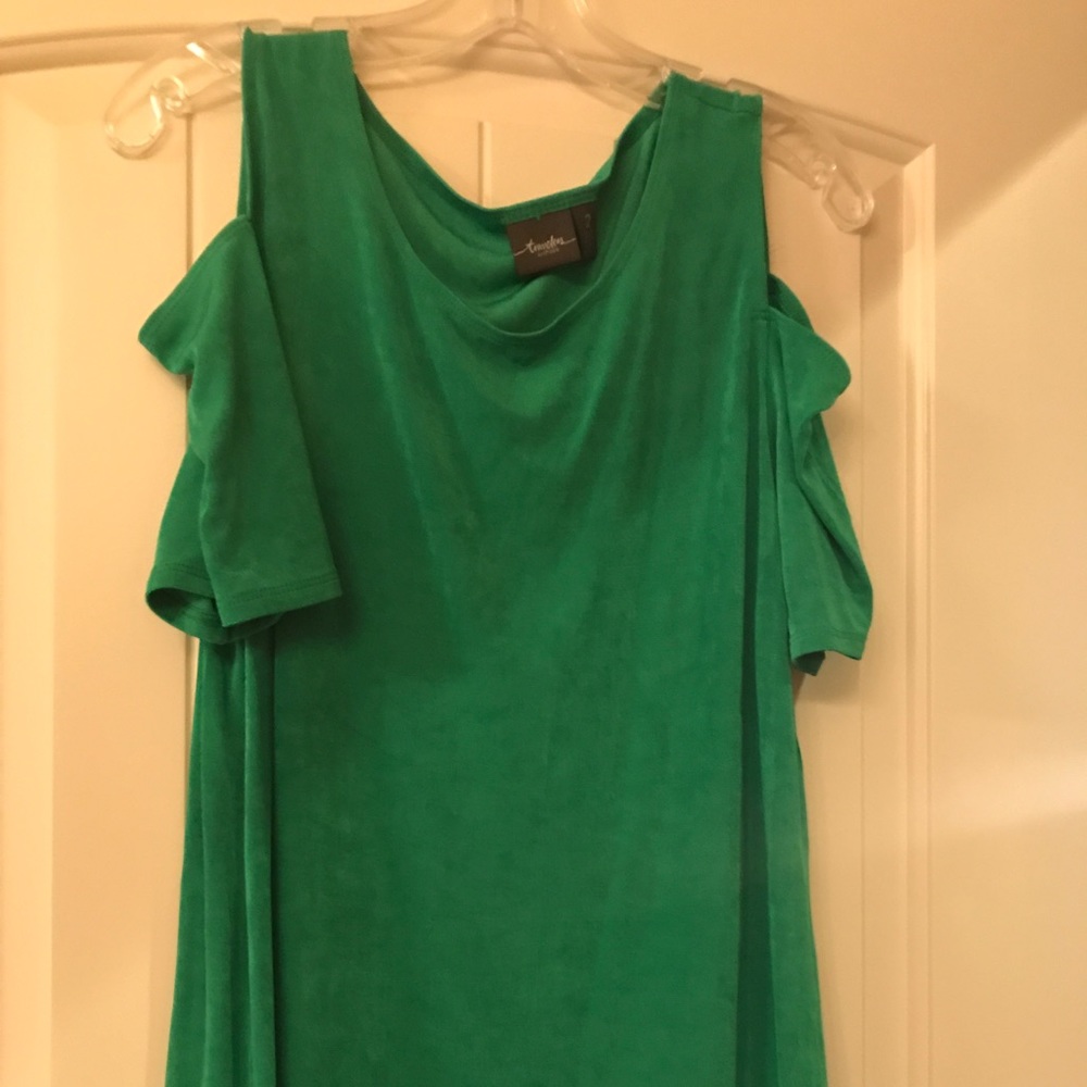 Green Cold Shoulder Chico's blouse