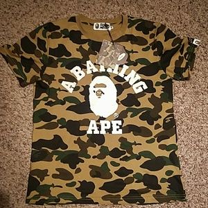 Rare bape 1st collage tee