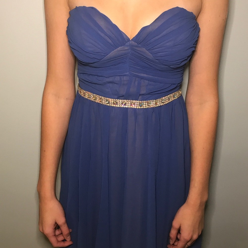Blue homecoming dress