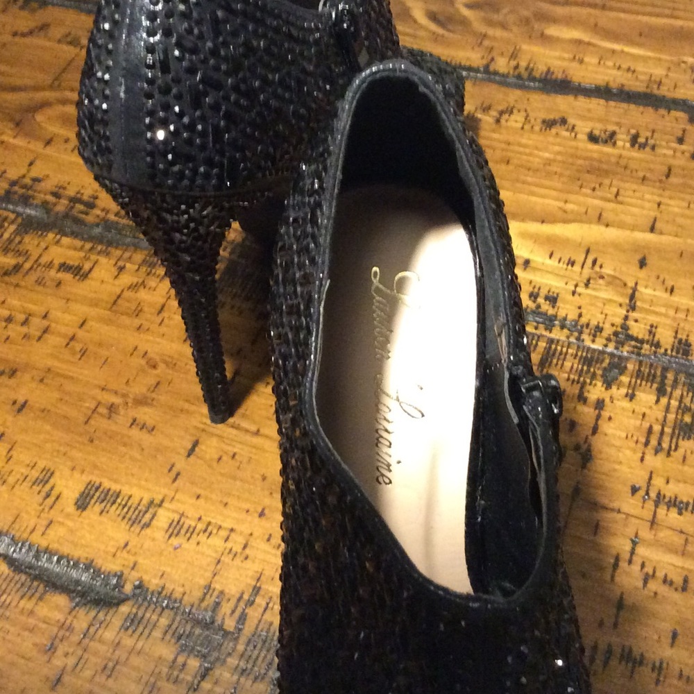 Lauren Lorraine Black Studded Shimmer Peep 😍💋💋 - Picture 4 of 4