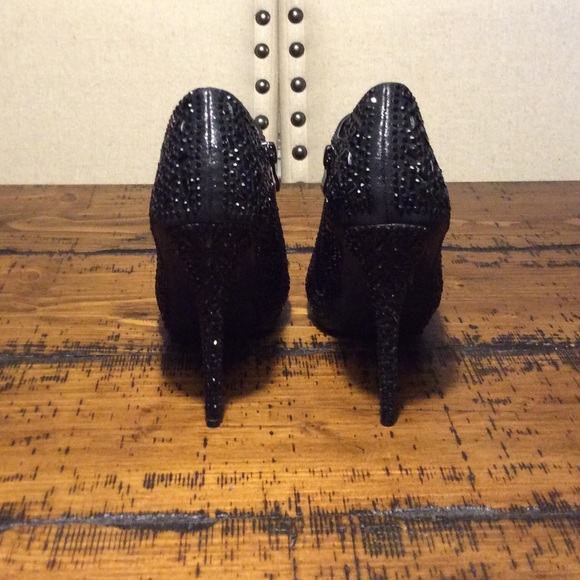 Lauren Lorraine Black Studded Shimmer Peep 😍💋💋 - Picture 3 of 4