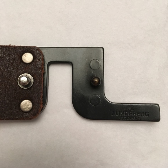 J Lindeberg leather belt. Made in Italy. 37 inch - Picture 4 of 8