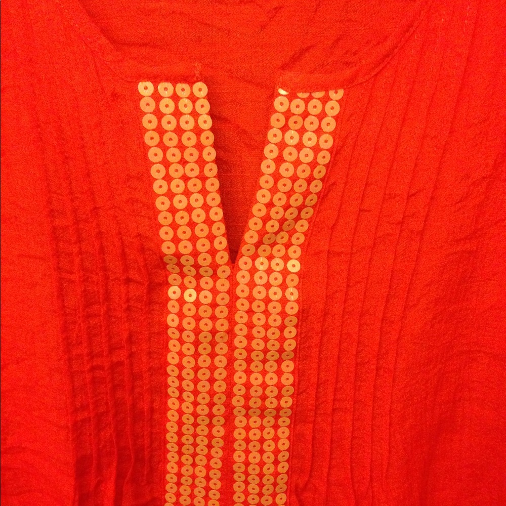 Beautiful Orange Blouse - Picture 2 of 3