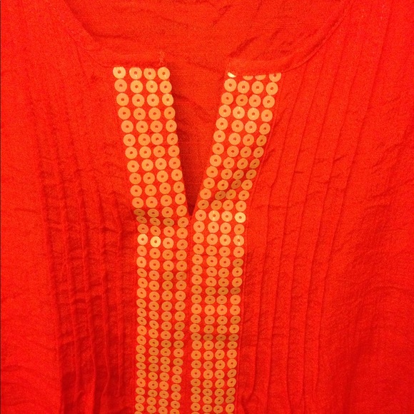 Beautiful Orange Blouse - Picture 2 of 3