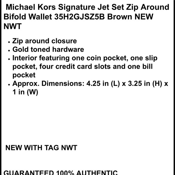 Authentic Bag & wallet Michael Kors - Picture 7 of 7