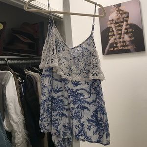 LF Blue and White Millau Romper