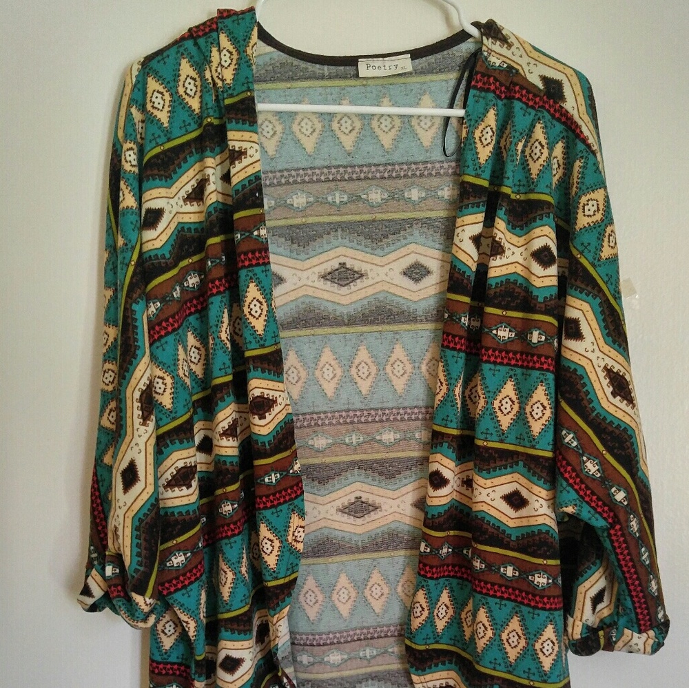 Aztec cardigan size XL