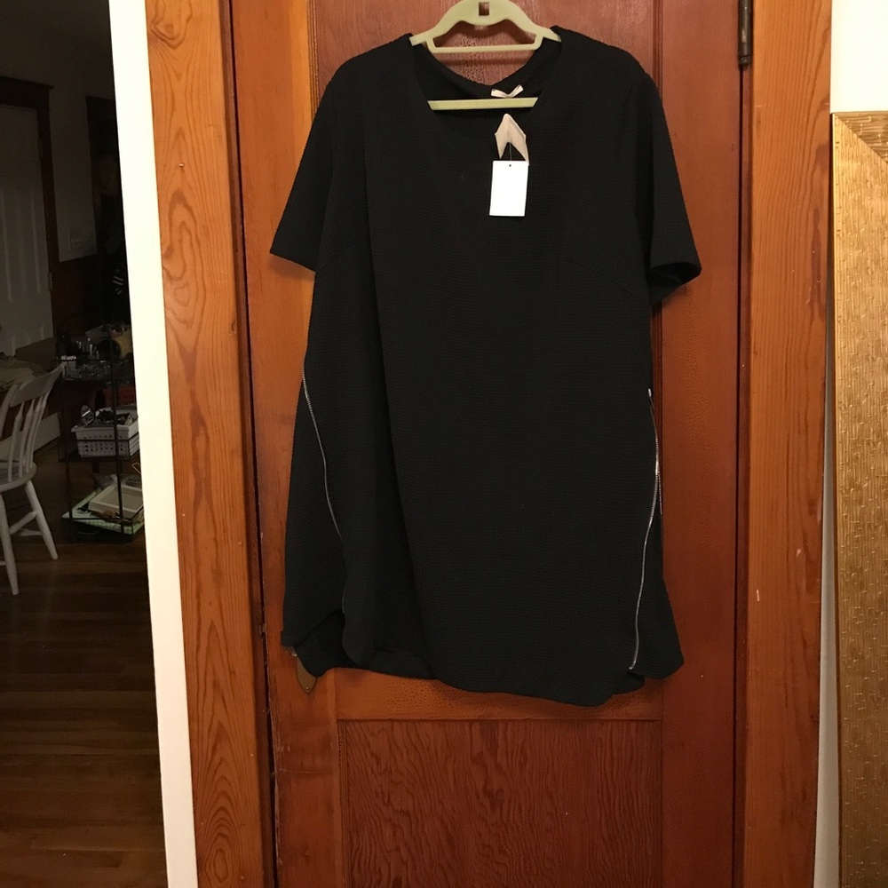 Nordstrom rack black dress with zippers