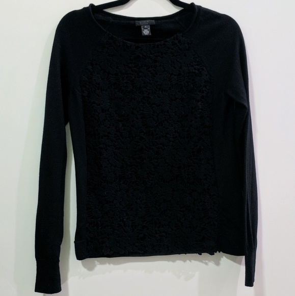 J.Crew Lady Lace Popover in Black - Picture 4 of 7