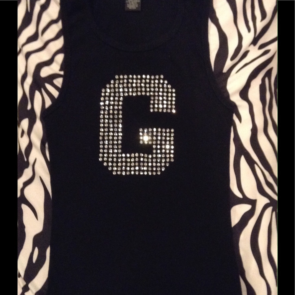 Guess Rhinestone Tank Top ~ Like New
