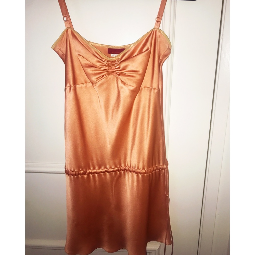 Ticci Tonetto Coral Silk Dress Size M