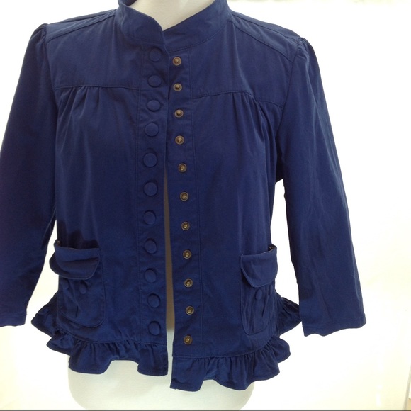 Jacket by Motto w/Button Front and Ruffle Details - Picture 6 of 7