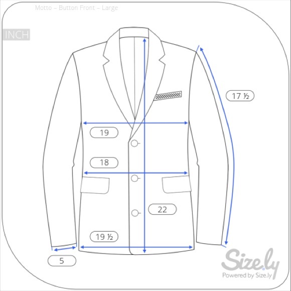 Jacket by Motto w/Button Front and Ruffle Details - Picture 7 of 7