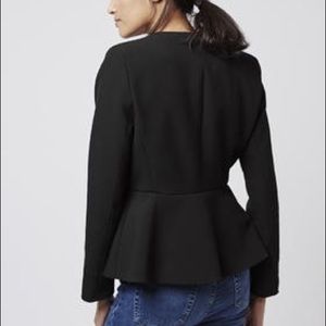 Topshop Slim Peplum Jacket