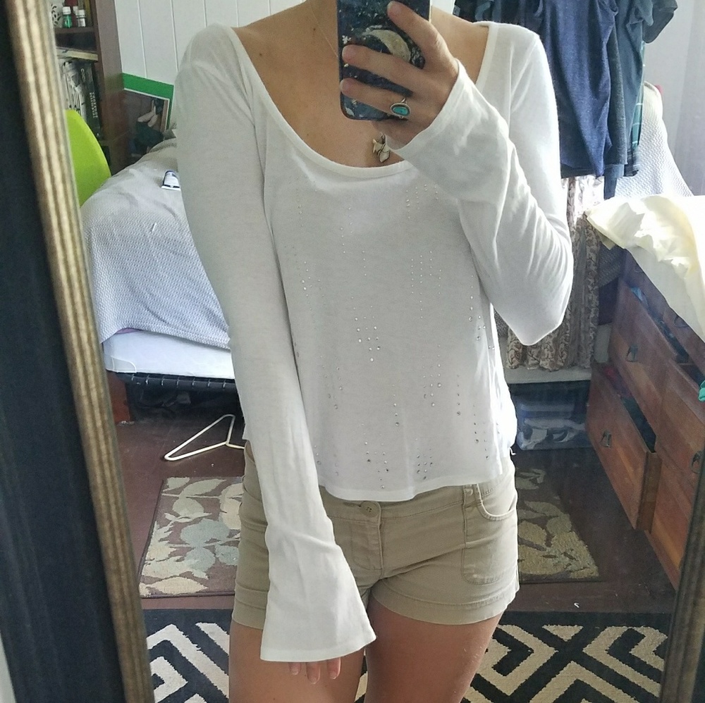 Victoria's Secret, sheer, dazzled, yoga top