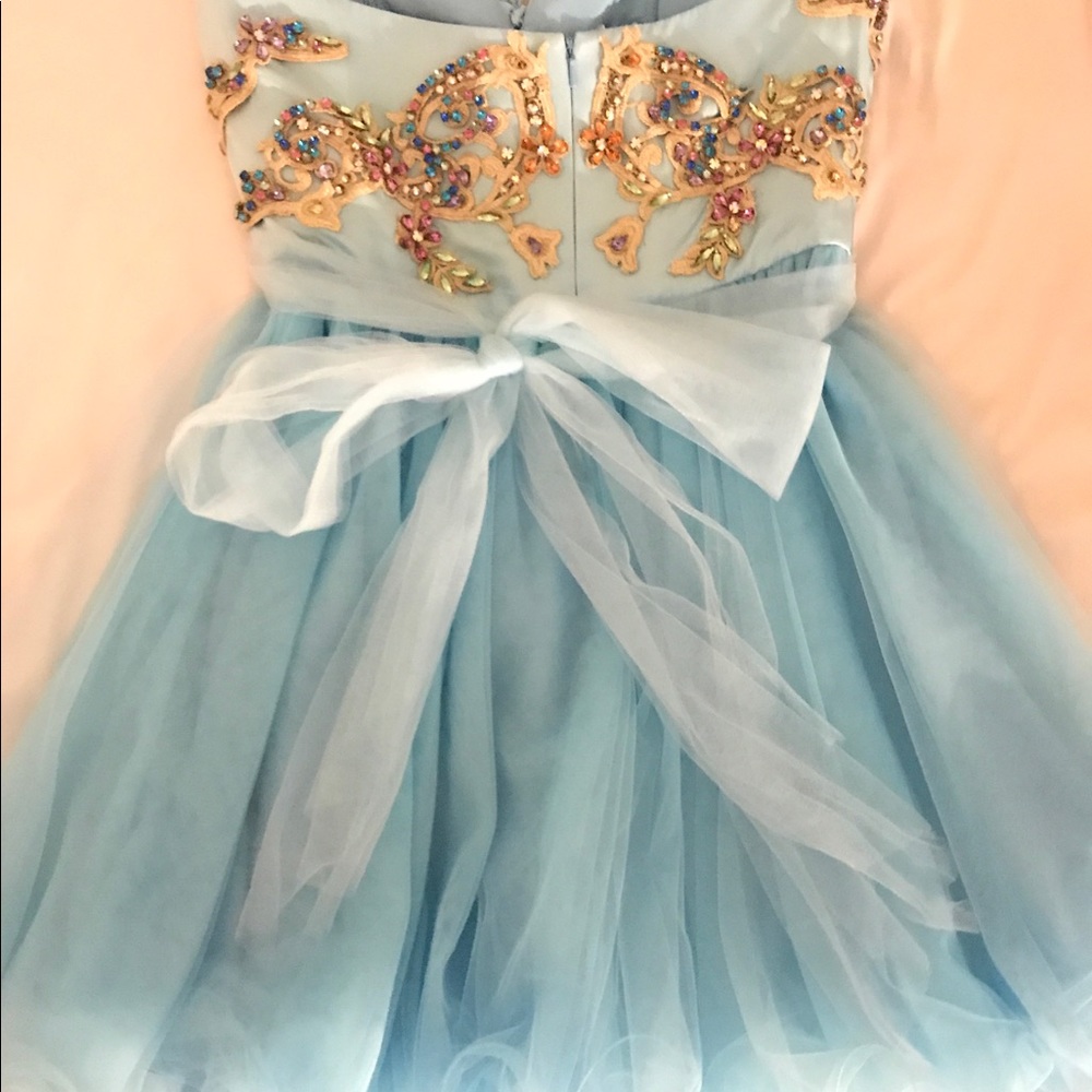 Sherri Hill blue dress - Picture 5 of 7