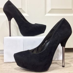 Velvet platform dancing Shoe