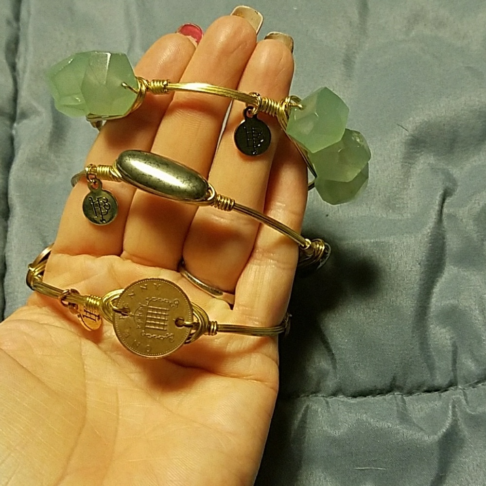 3 bourbon and bowties bracelets sz lg