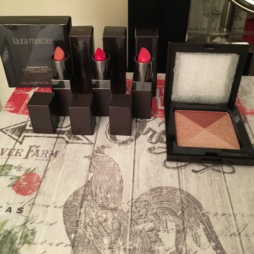 Laura mercier lipsticks and shimmer bloc