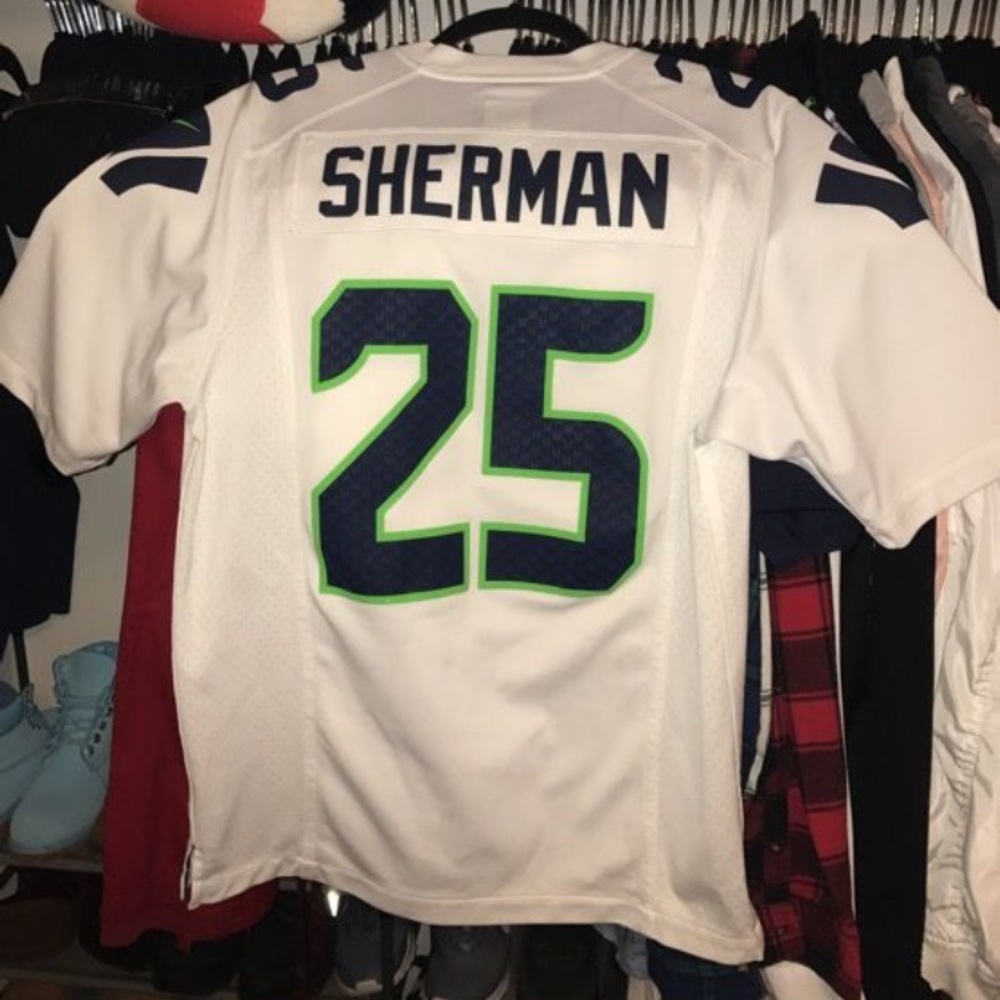 Men's Seahawks Sherman jersey