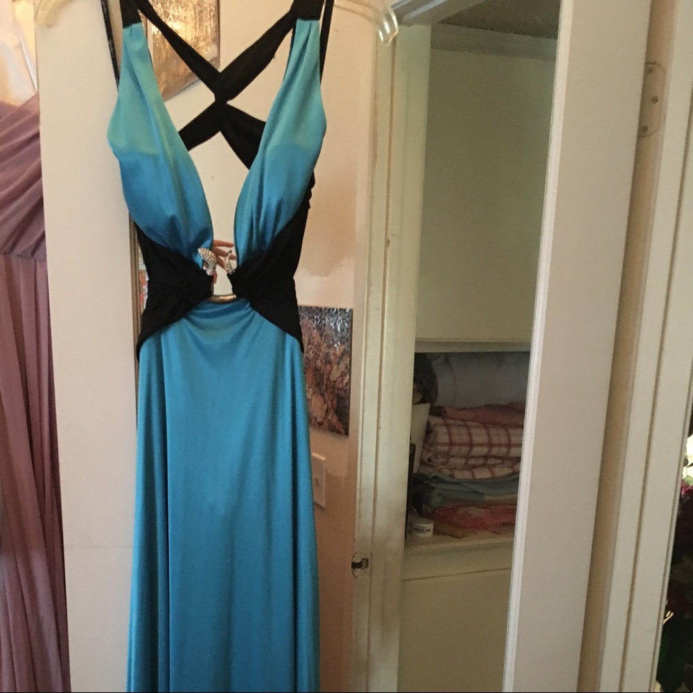 Black and blue gown, size S