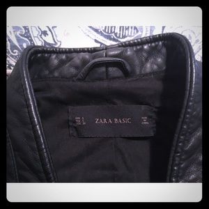 Zara Basic Leather Jacket