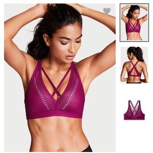 Victoria's Secret Sport Laser-cut Plunge Sport Bra